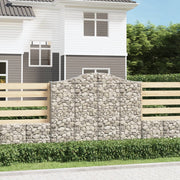 Gabionska košara s lukom 200x30x160/180 cm pocinčano željezo