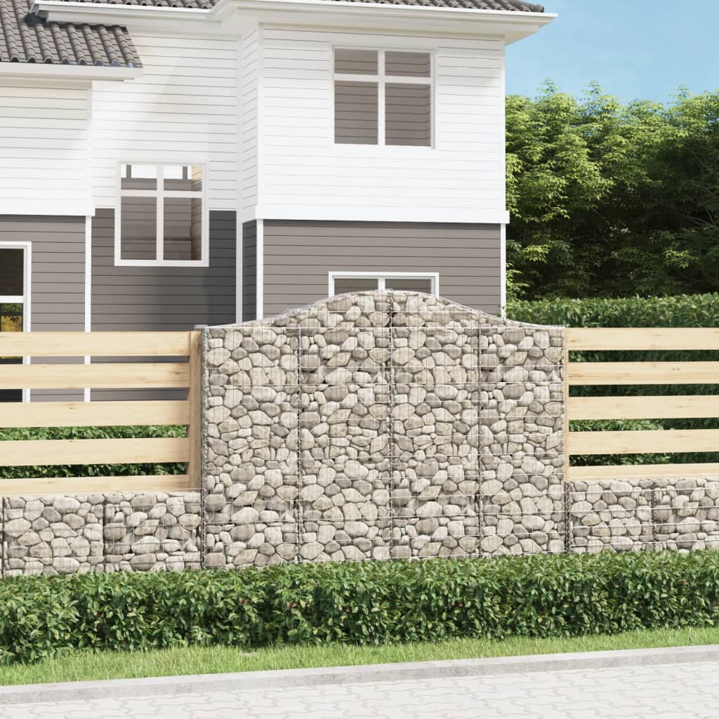 Gabionska košara s lukom 200x30x160/180 cm pocinčano željezo