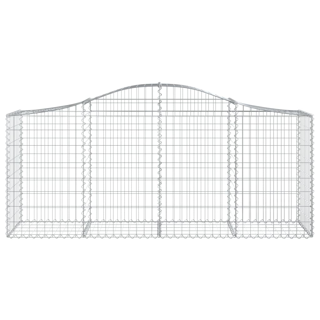 Gabionska košara s lukom 200x50x80/100 cm pocinčano željezo