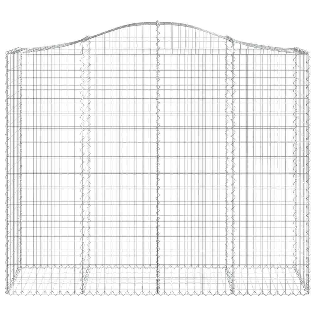 Gabionska košara s lukom 200x50x160/180 cm pocinčano željezo