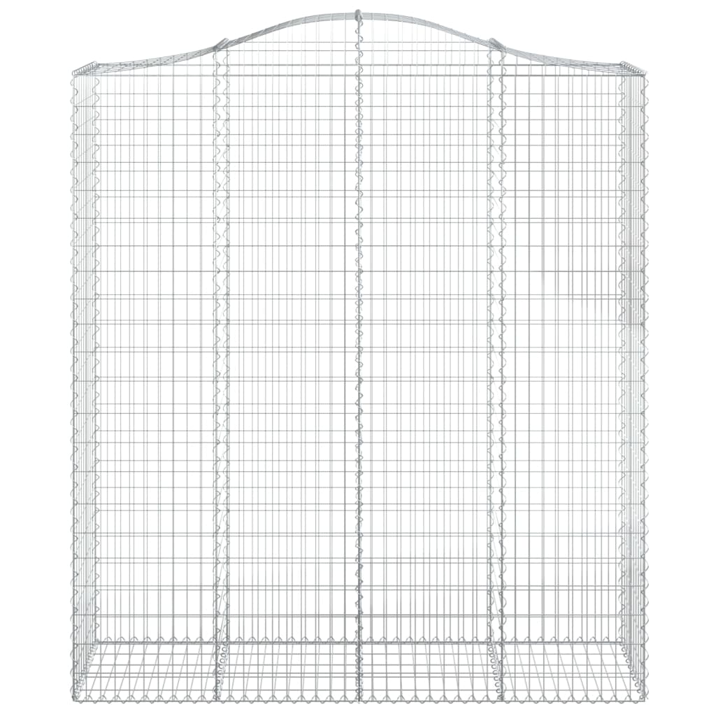 Gabionska košara s lukom 200x50x220/240 cm pocinčano željezo