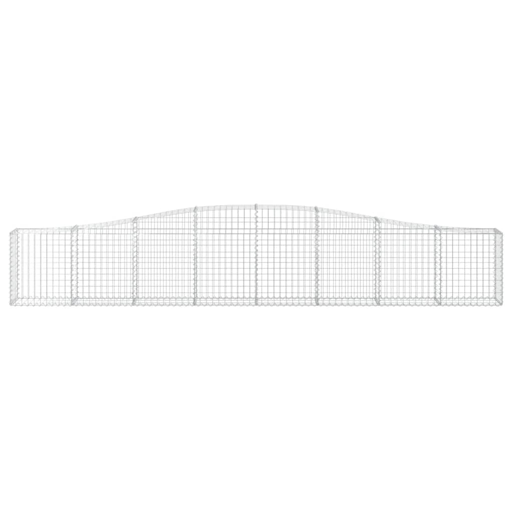 Gabionska košara s lukom 400x30x60/80 cm pocinčano željezo