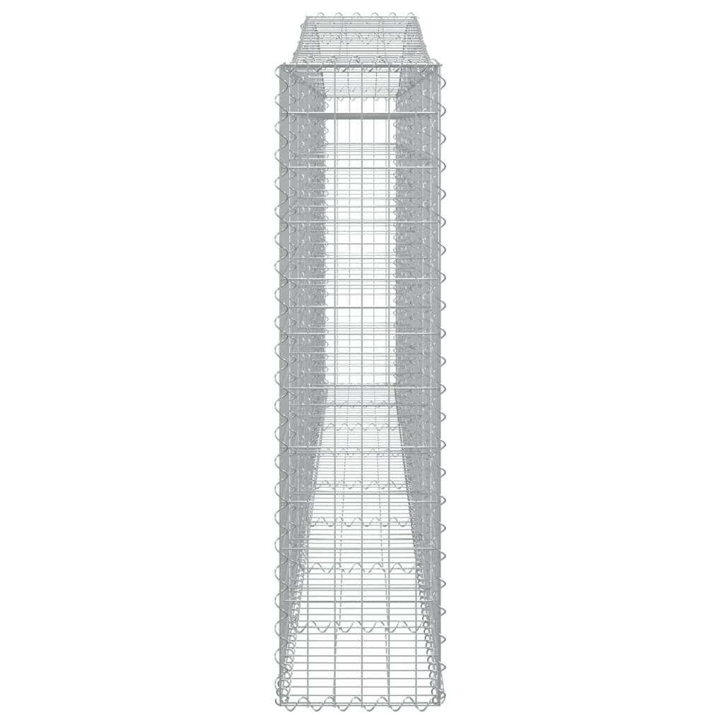 Gabionska košara s lukom 400x30x120/140 cm pocinčano željezo