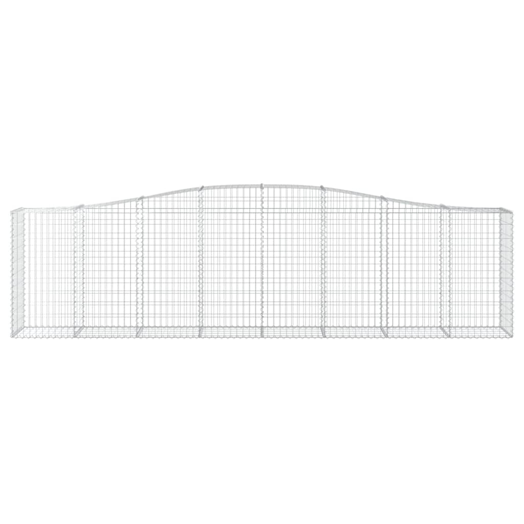 Gabionska košara s lukom 400x50x100/120 cm pocinčano željezo