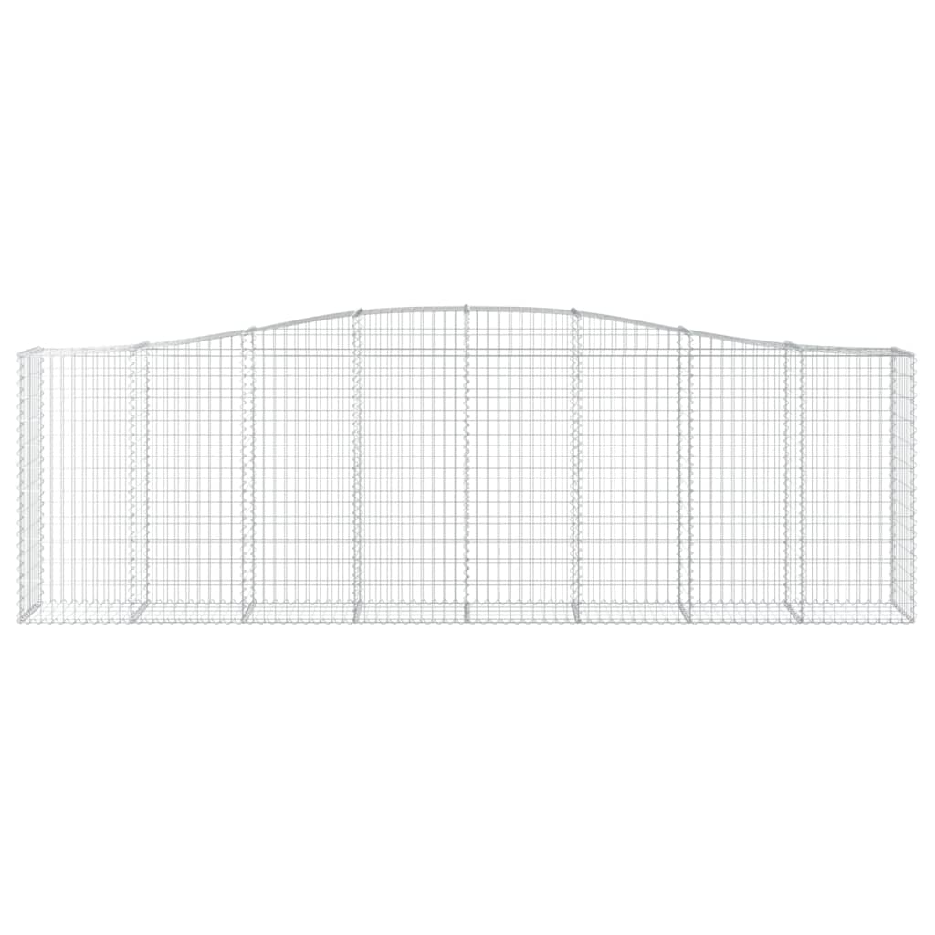 Gabionska košara s lukom 400x50x120/140 cm pocinčano željezo