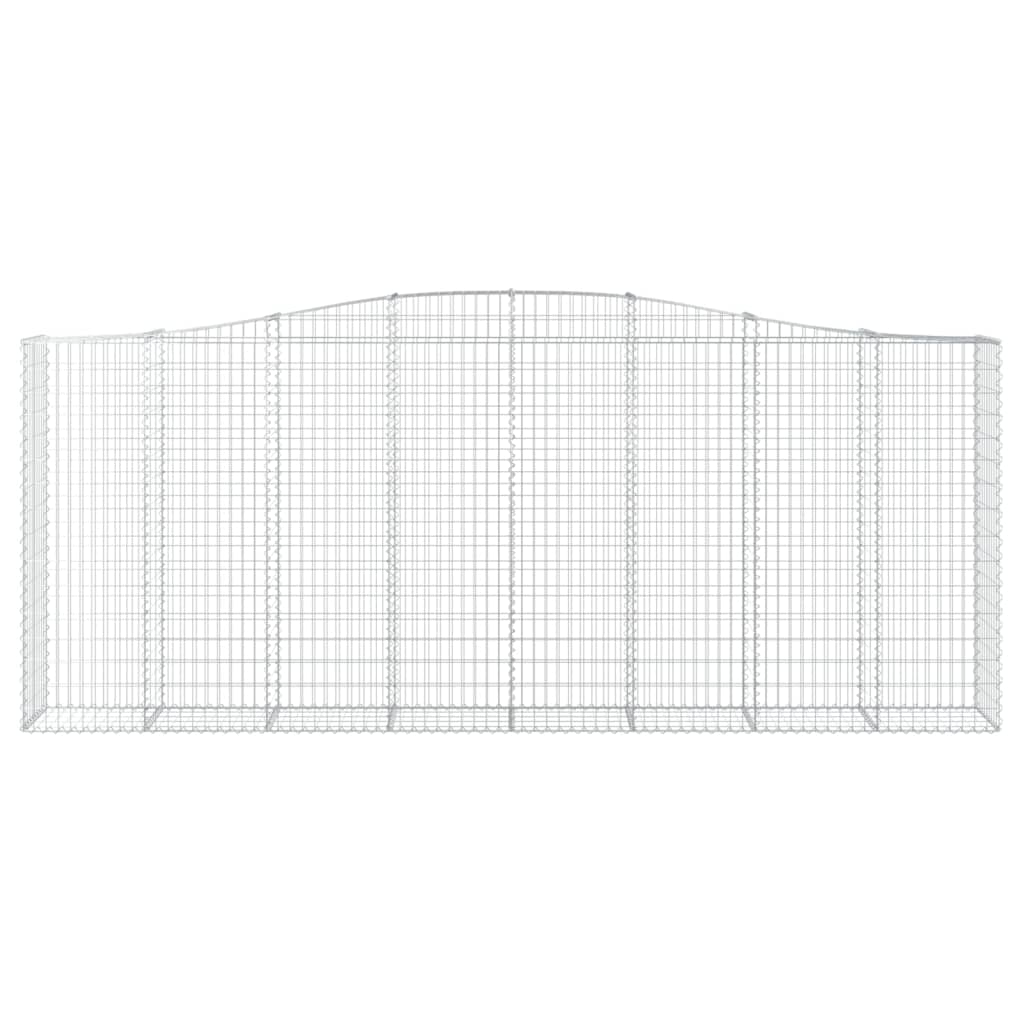 Gabionska košara s lukom 400x50x160/180 cm pocinčano željezo
