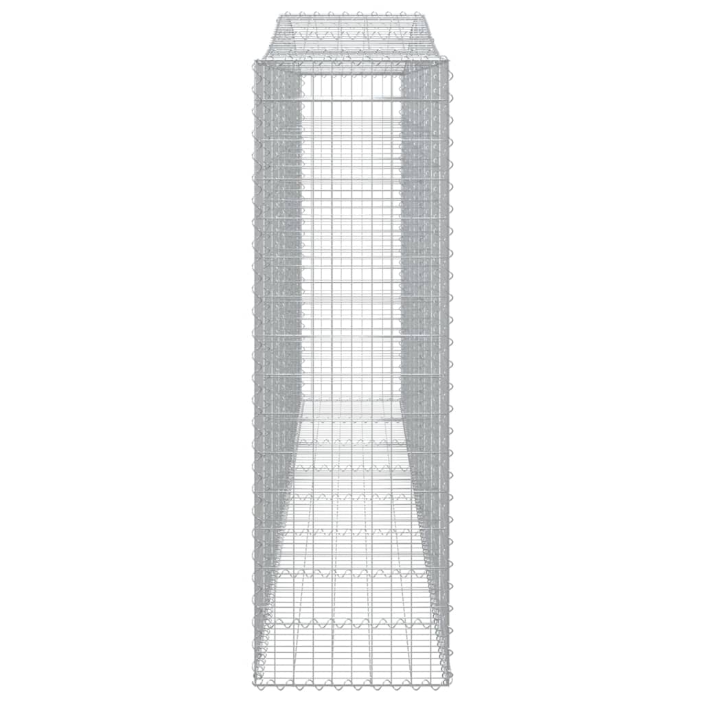 Gabionska košara s lukom 400x50x160/180 cm pocinčano željezo