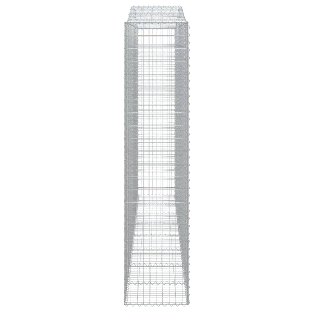 Gabionska košara s lukom 400x50x220/240 cm pocinčano željezo