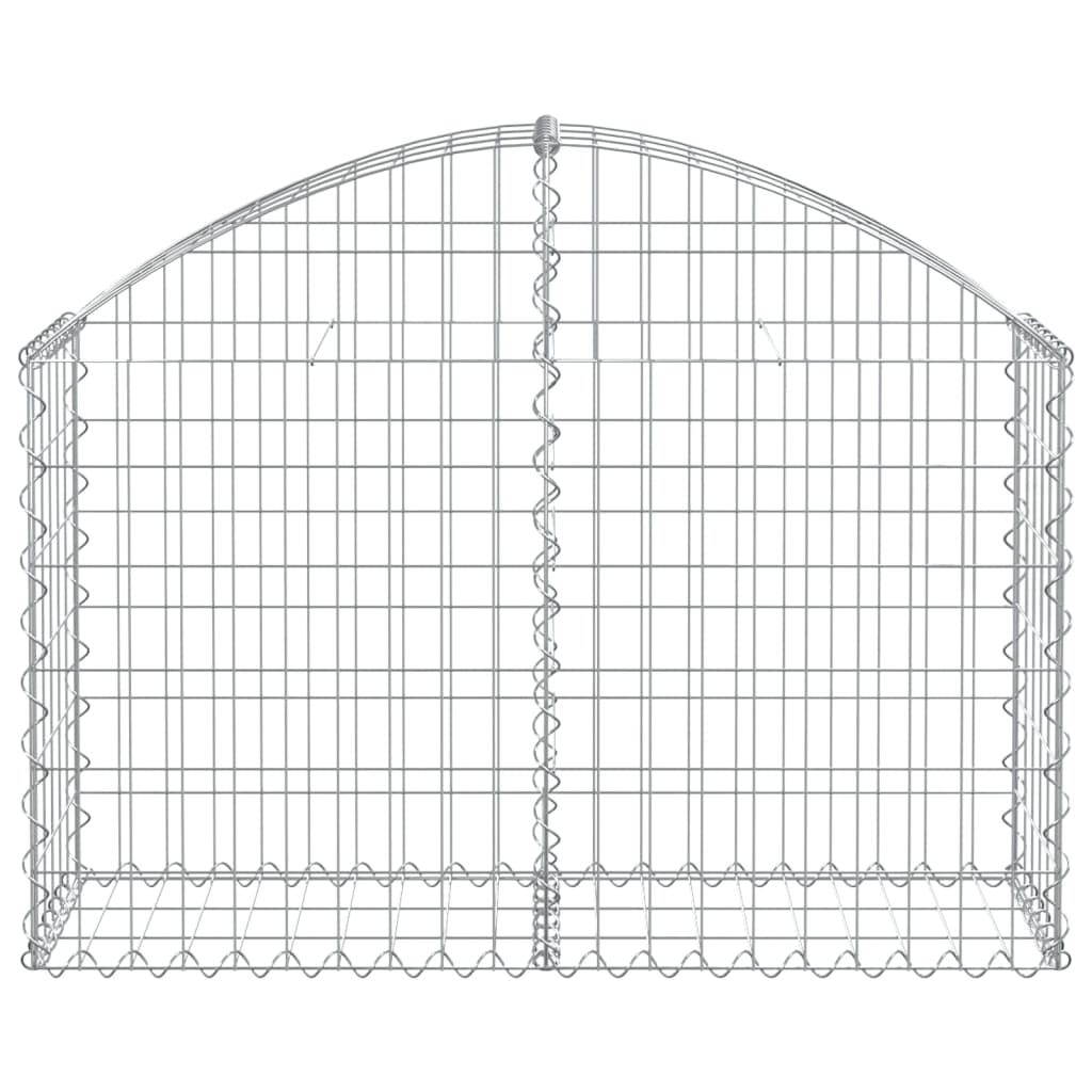 Gabionska košara s lukom 100 x 30 x 60/80 cm pocinčano željezo