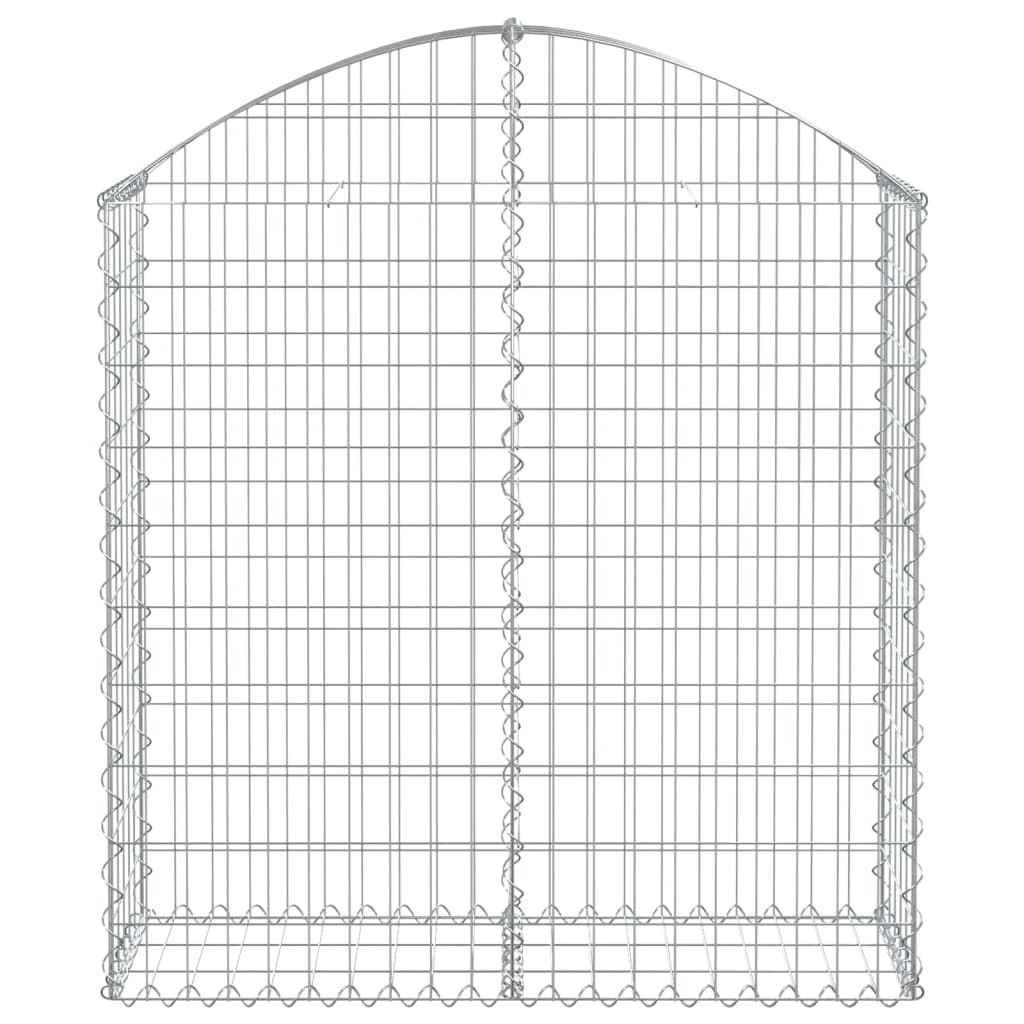 Gabionska košara s lukom 100x30x100/120 cm pocinčano željezo