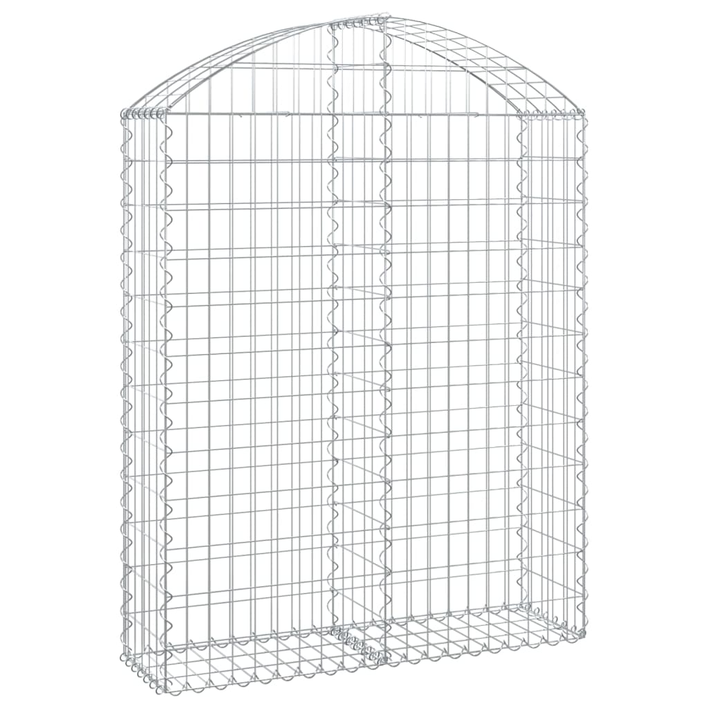 Gabionska košara s lukom 100x30x120/140 cm pocinčano željezo