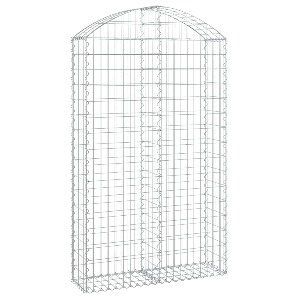 Gabionska košara s lukom 100x30x160/180 cm pocinčano željezo