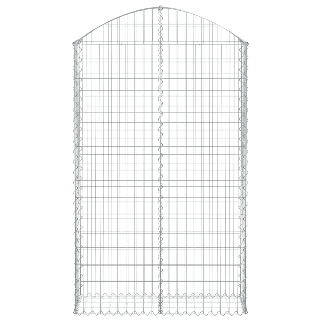 Gabionska košara s lukom 100x30x160/180 cm pocinčano željezo