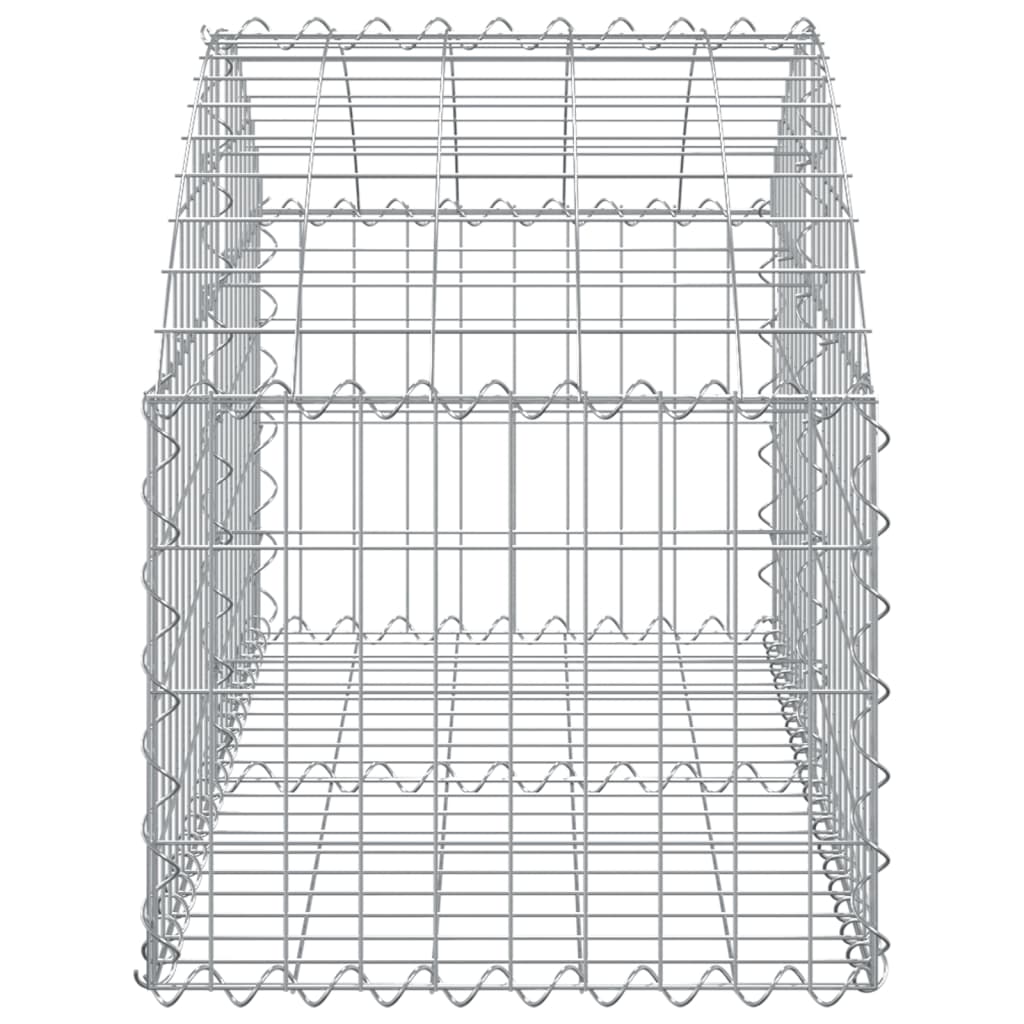 Gabionska košara s lukom 100x50x40/60 cm pocinčano željezo