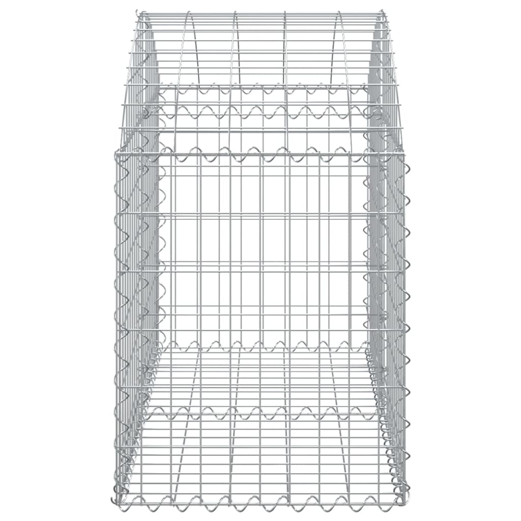 Gabionska košara s lukom 100x50x60/80 cm pocinčano željezo