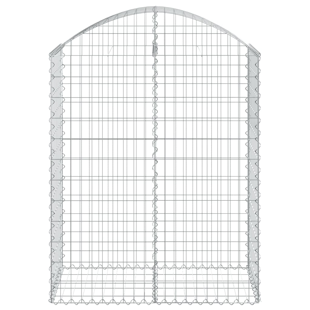 Gabionska košara s lukom 100x50x120/140 cm pocinčano željezo