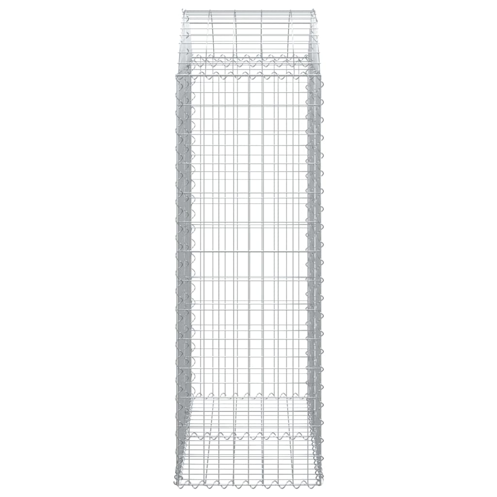 Gabionska košara s lukom 100x50x140/160 cm pocinčano željezo