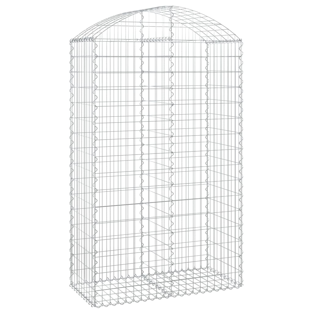 Gabionska košara s lukom 100x50x160/180 cm pocinčano željezo
