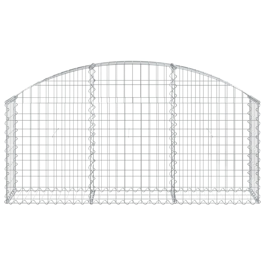 Gabionska košara s lukom 150x30x60/80 cm pocinčano željezo