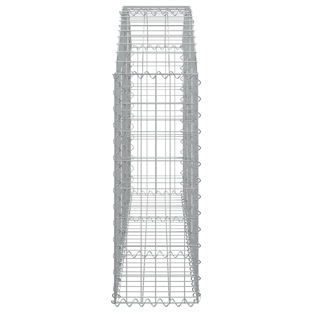 Gabionska košara s lukom 150 x 30 x 80/100 cm pocinčano željezo