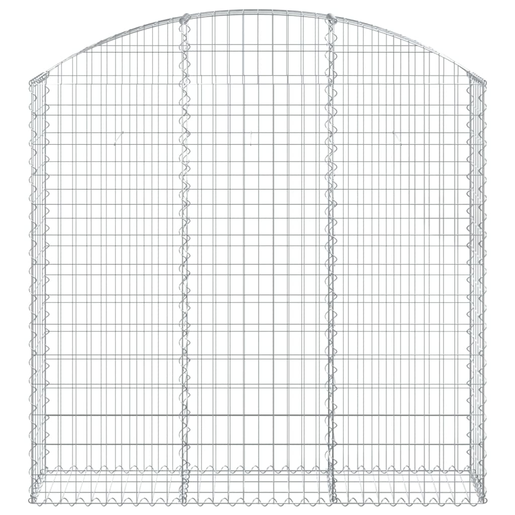 Gabionska košara s lukom 150x30x140/160 cm pocinčano željezo