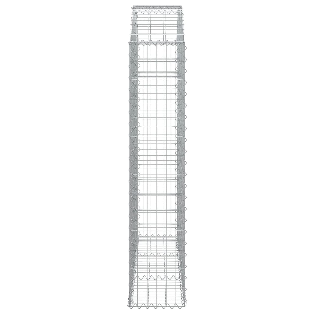 Gabionska košara s lukom 150x30x140/160 cm pocinčano željezo