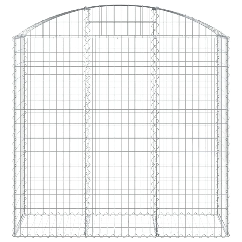 Gabionska košara s lukom 150x50x140/160 cm pocinčano željezo