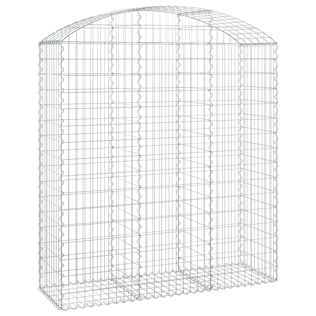 Gabionska košara s lukom 150x50x160/180 cm pocinčano željezo