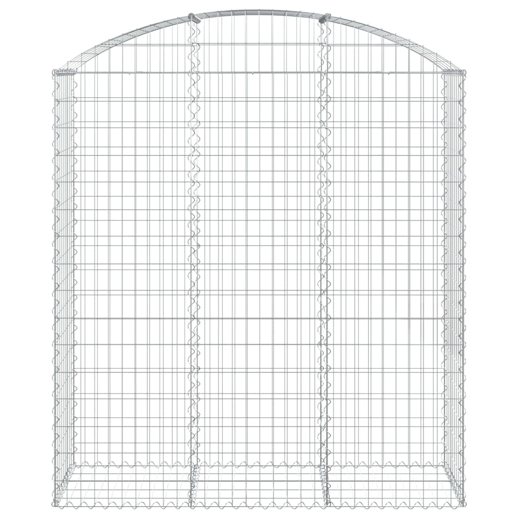 Gabionska košara s lukom 150x50x160/180 cm pocinčano željezo