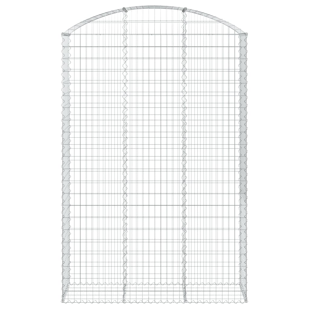 Gabionska košara s lukom 150x50x220/240 cm pocinčano željezo