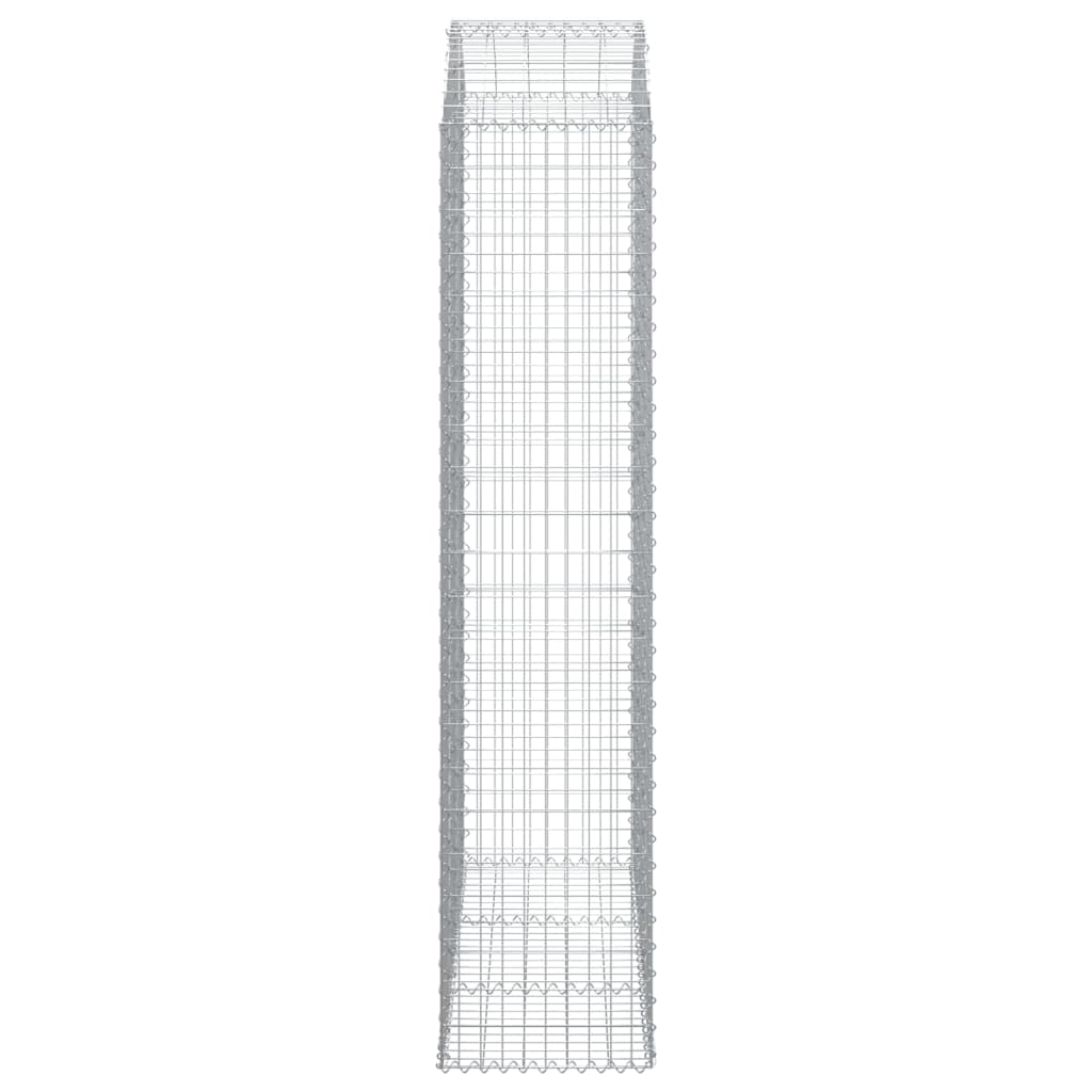 Gabionska košara s lukom 150x50x220/240 cm pocinčano željezo