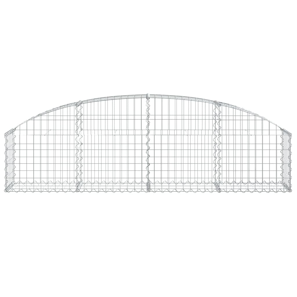 Gabionska košara s lukom 200 x 30 x 40/60 cm pocinčano željezo