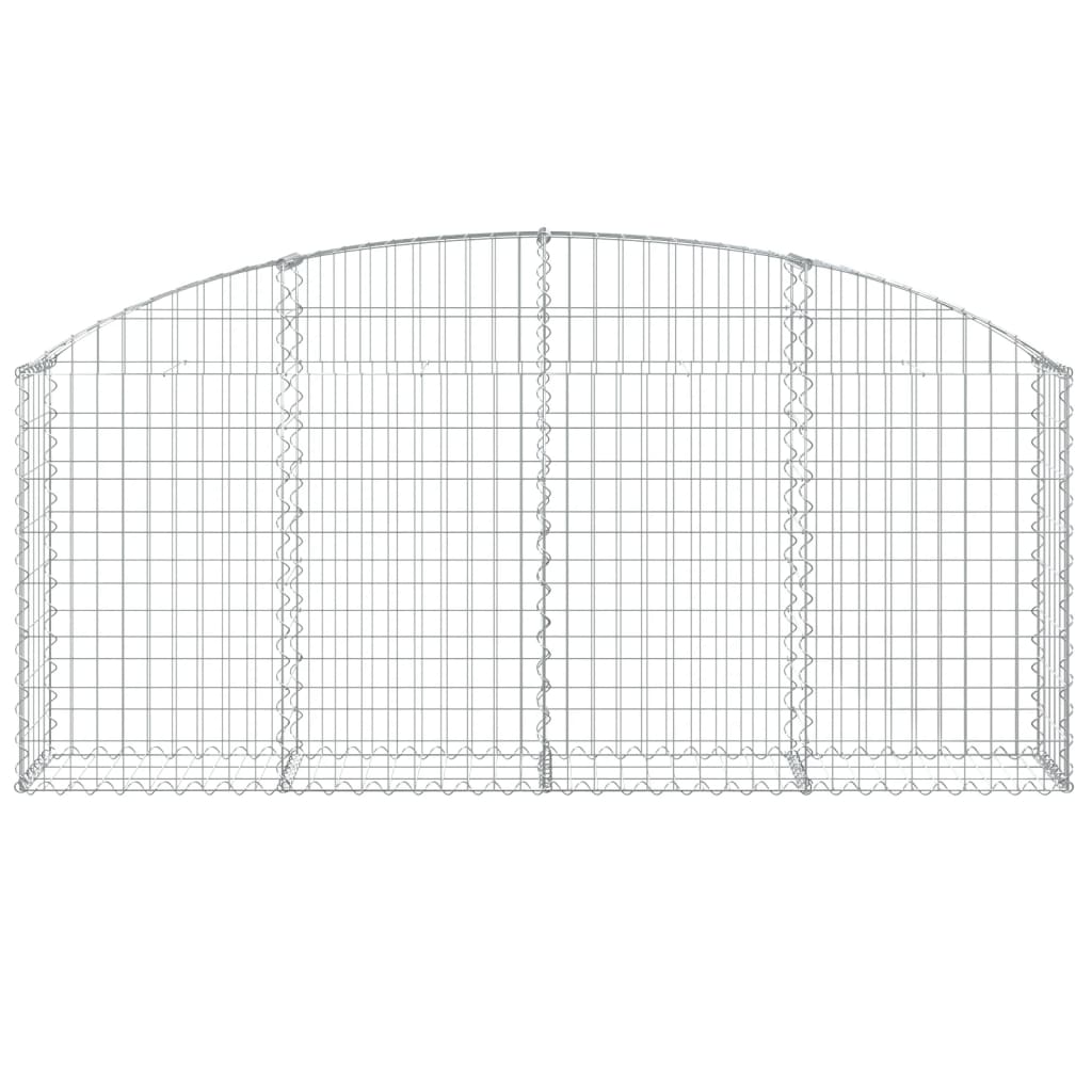 Gabionska košara s lukom 200 x 30 x 80/100 cm pocinčano željezo
