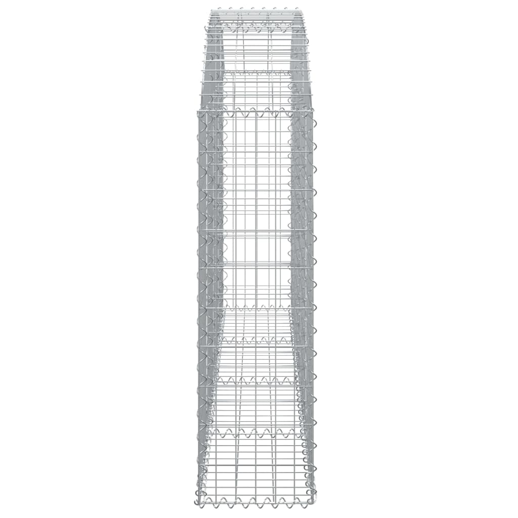 Gabionska košara s lukom 200x30x100/120 cm pocinčano željezo