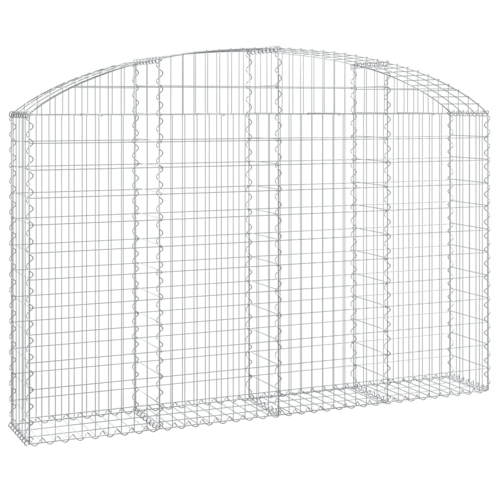 Gabionska košara s lukom 200x30x120/140 cm pocinčano željezo