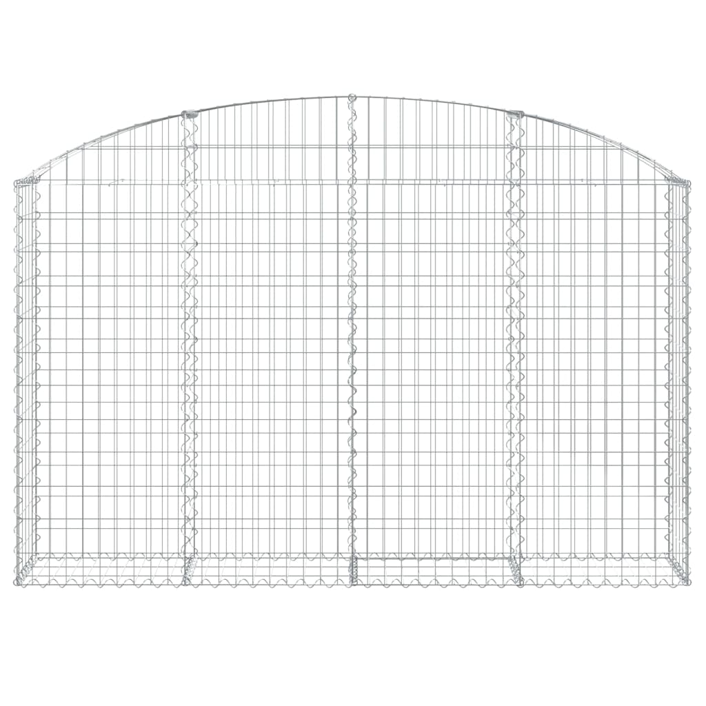 Gabionska košara s lukom 200x30x120/140 cm pocinčano željezo