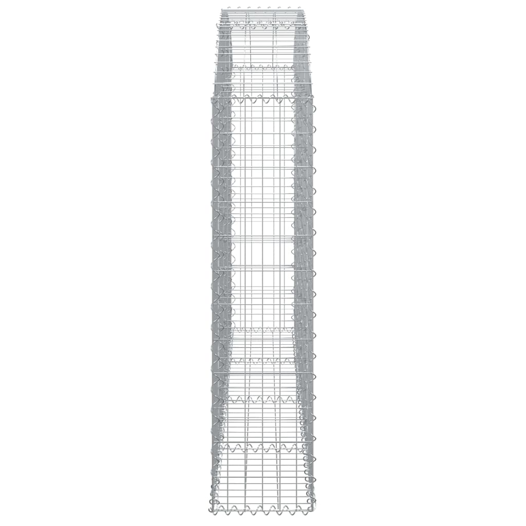 Gabionska košara s lukom 200x30x120/140 cm pocinčano željezo