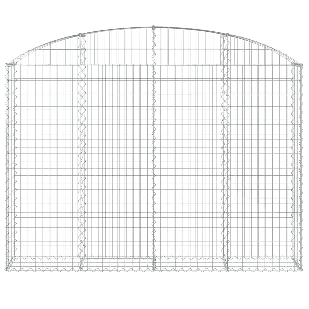 Gabionska košara s lukom 200x30x140/160 cm pocinčano željezo