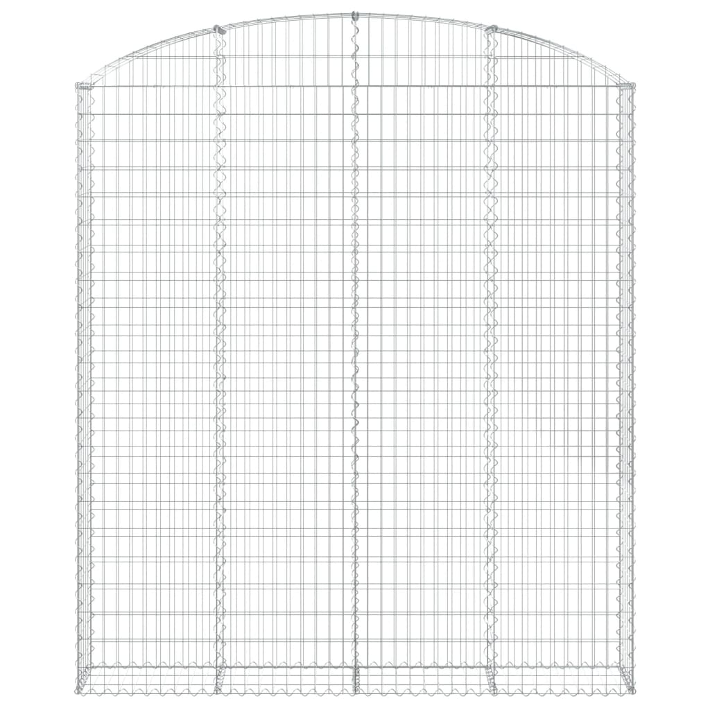 Gabionska košara s lukom 200x30x220/240 cm pocinčano željezo