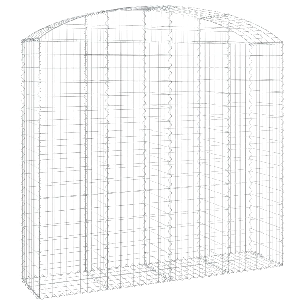 Gabionska košara s lukom200x50x180/200 cm pocinčano željezo