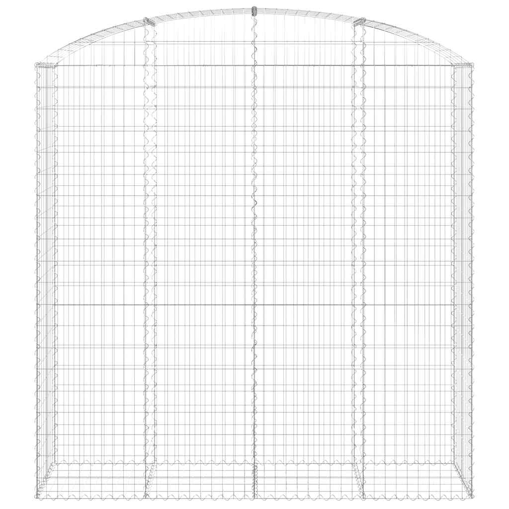 Gabionska košara s lukom 200x50x200/220 cm pocinčano željezo