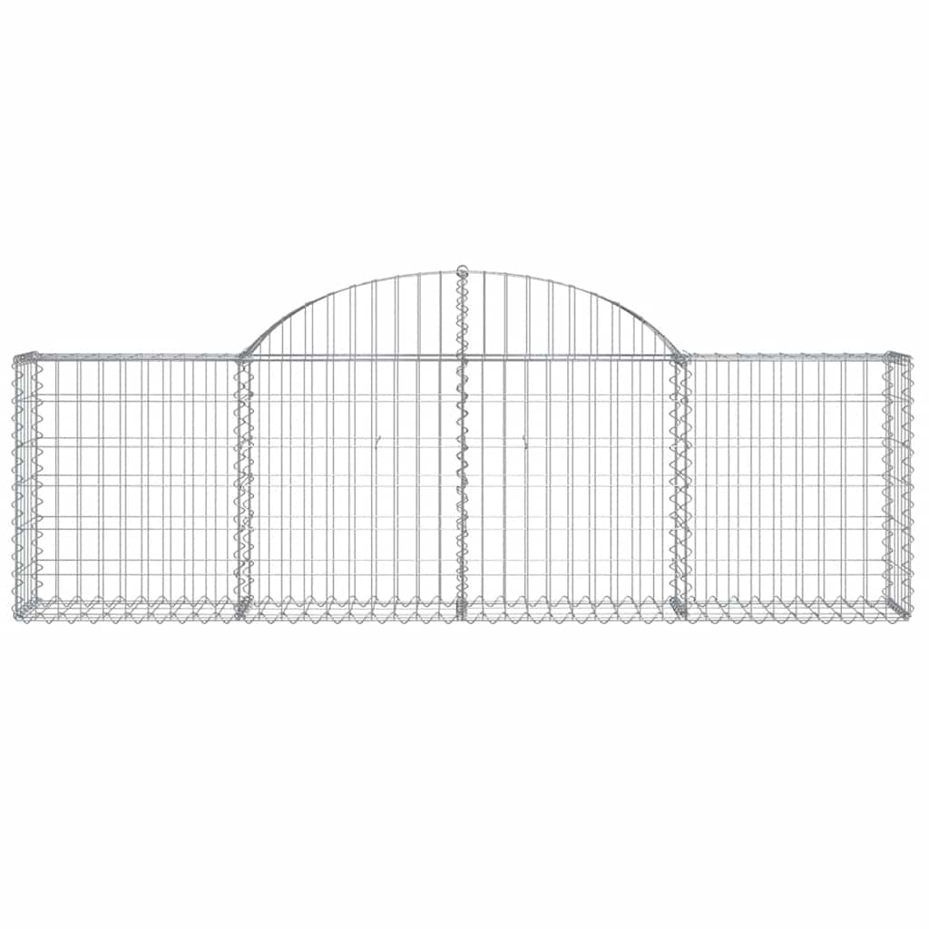 Gabionska košara s lukom 200 x 30 x 60/80 cm pocinčano željezo