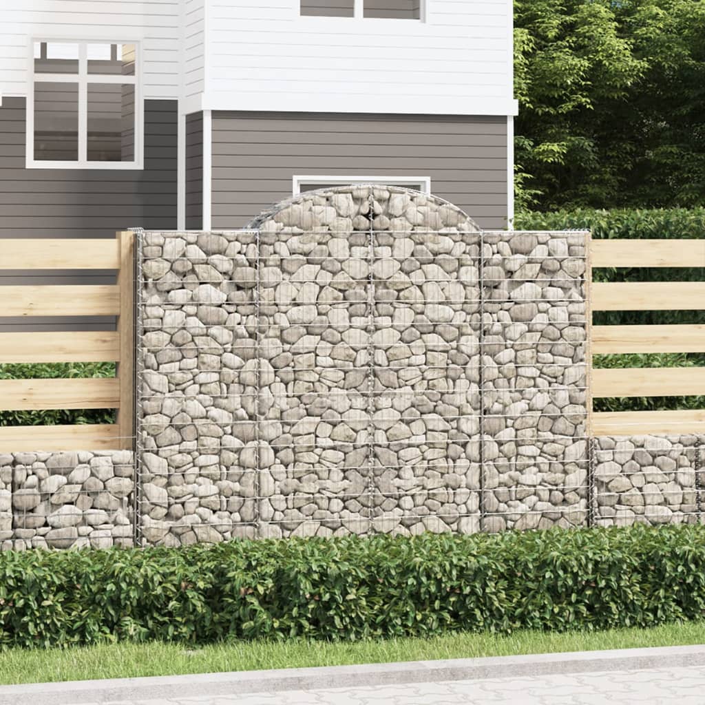 Gabionska košara s lukom 200x30x160/180 cm pocinčano željezo