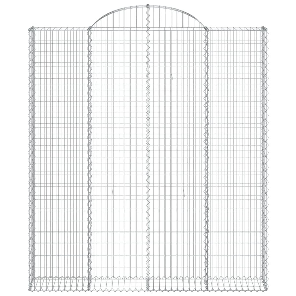Gabionska košara s lukom 200x30x220/240 cm pocinčano željezo