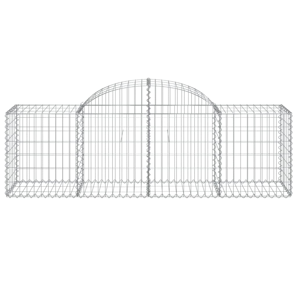 Gabionska košara s lukom 200x50x60/80 cm pocinčano željezo