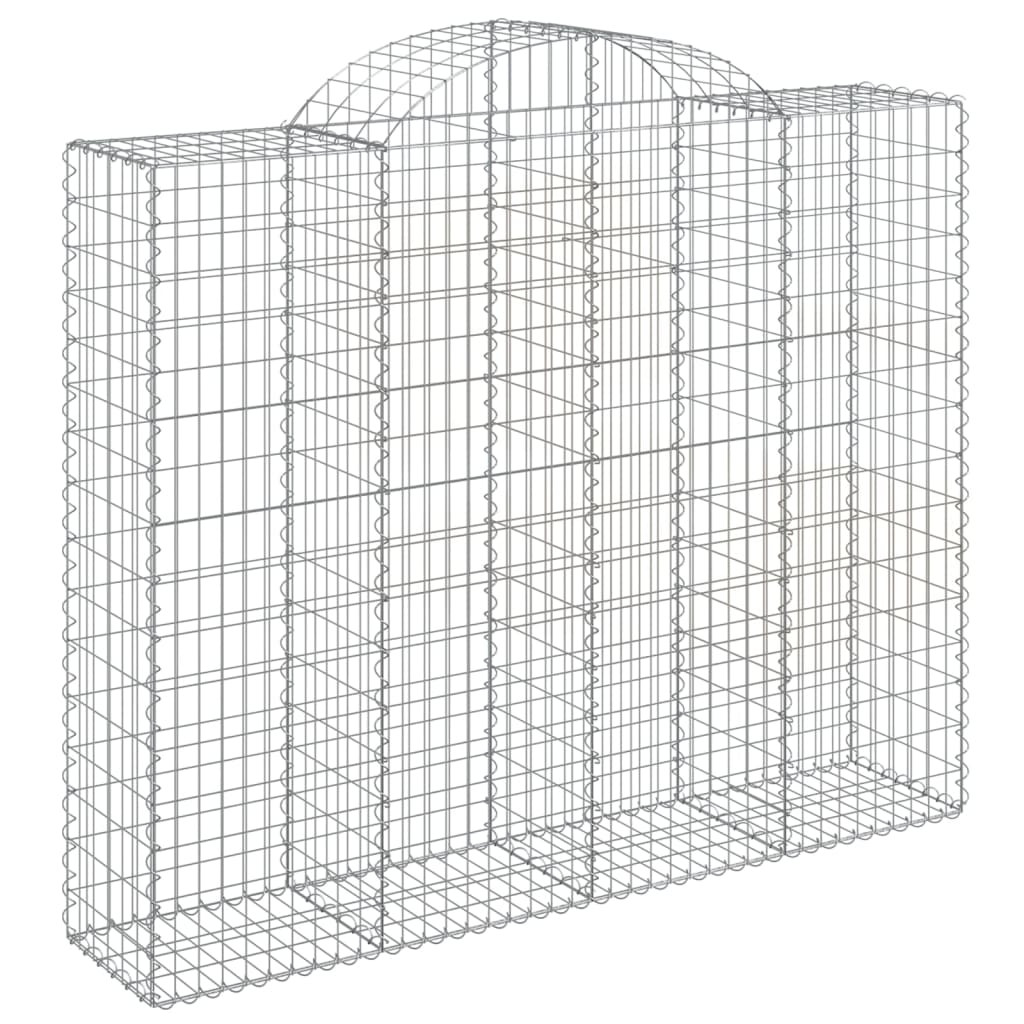 Gabionska košara s lukom 200x50x160/180 cm pocinčano željezo