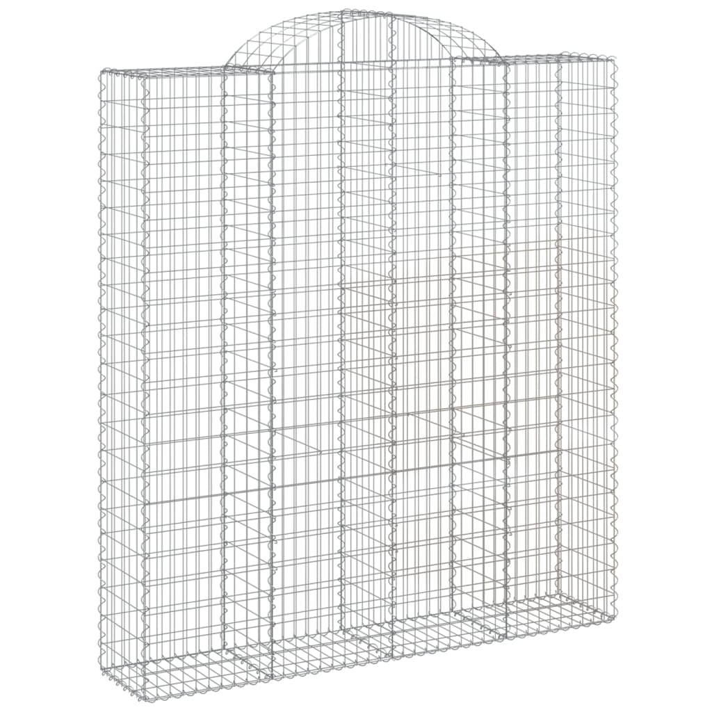 Gabionska košara s lukom 200x50x220/240 cm pocinčano željezo