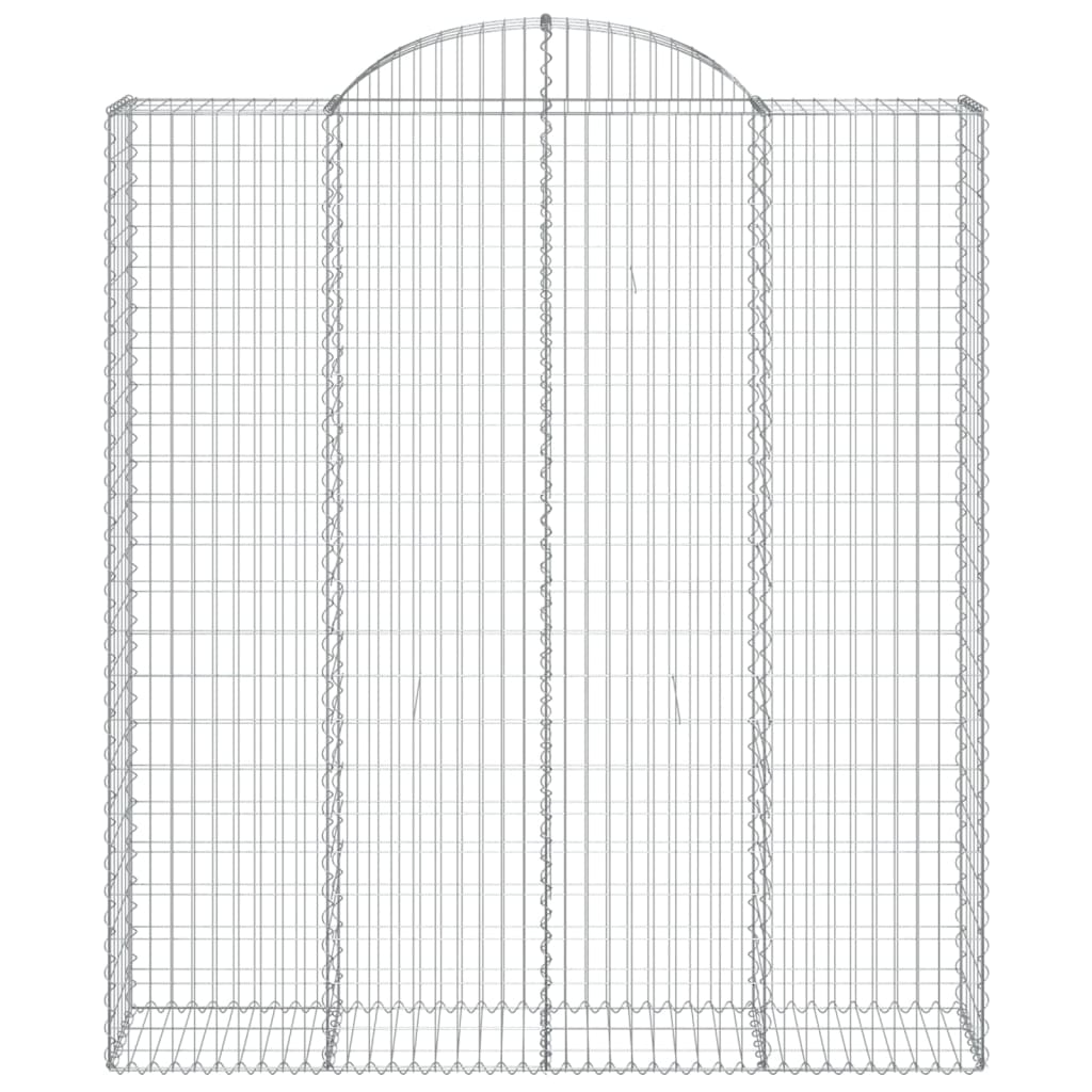 Gabionska košara s lukom 200x50x220/240 cm pocinčano željezo