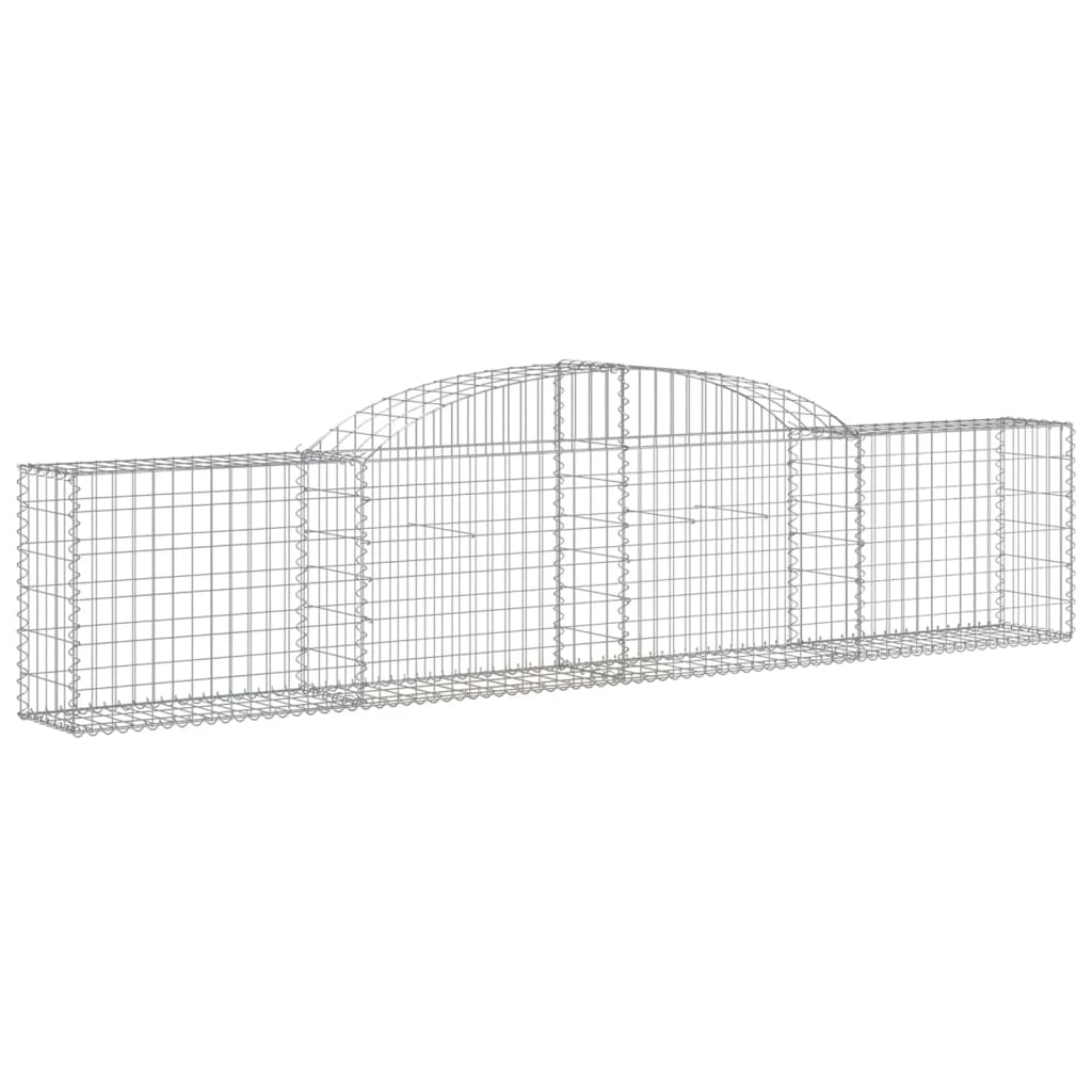 Gabionska košara s lukom 300 x 30 x 60/80 cm pocinčano željezo