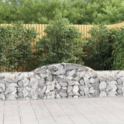 Gabionska košara s lukom 300 x 30 x 60/80 cm pocinčano željezo